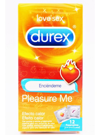 Durex Pleasure Me Enciendeme 12 Preservativos con emoticonos