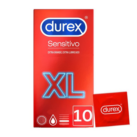 Durex Sensitivo XL 10 Preservativos