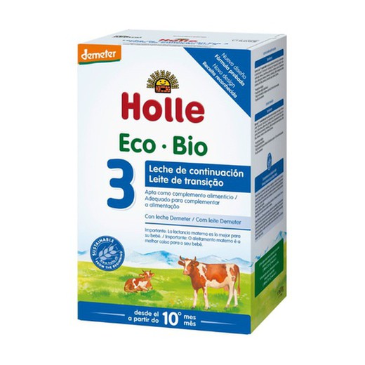 Holle 3 Leche de Vaca Eco de Continuación 1 Envase 660g