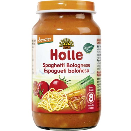 Holle Potito Espagheti Boloñesa 190gr