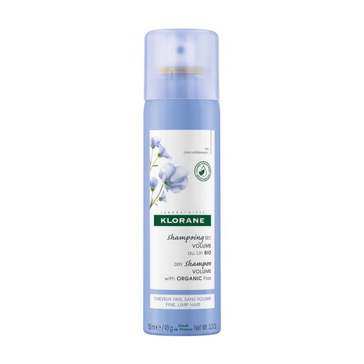 Klorane champu seco extra volumen al lino Bio 150ml