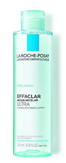 La Roche-Posay Effaclar Agua Micelar ULTRA Limpiador facial purificante 200ml