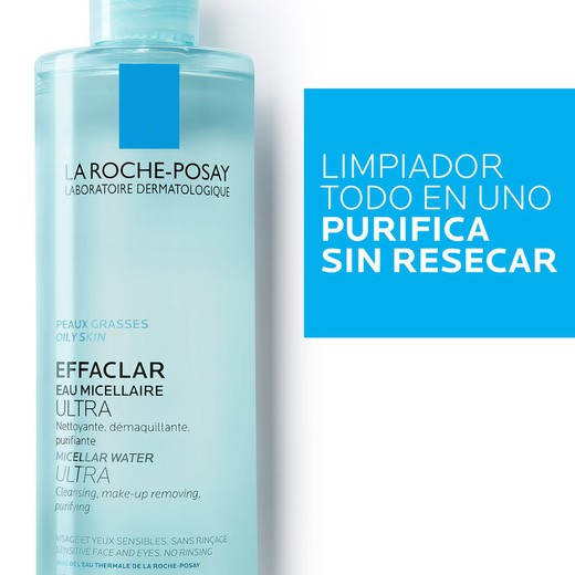 La Roche-Posay Effaclar Agua Micelar ULTRA Limpiador facial purificante 400ml
