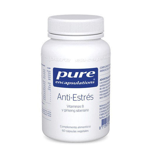 PURE Encapsulations Anti-Estrés 60 cápsulas 44g