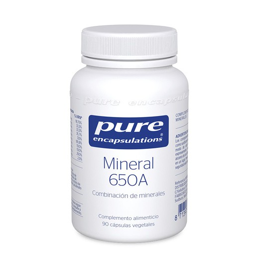 PURE Encapsulations Mineral 650A 90 cápsulas 61g