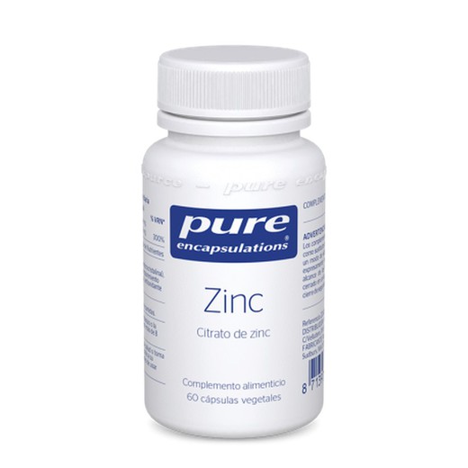 PURE Encapsulations Zinc 60 cápsulas 17g