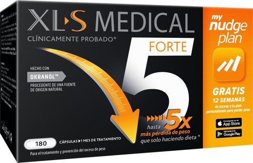 Xls Medical Forte5 Nudge perdida de peso 180 capsulas