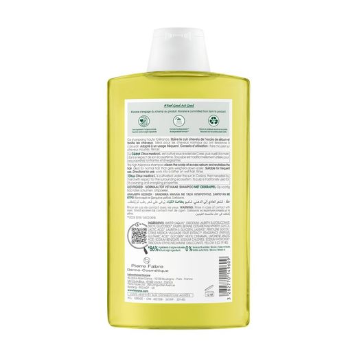 Klorane Champu Pulpa De Cidra 400ml