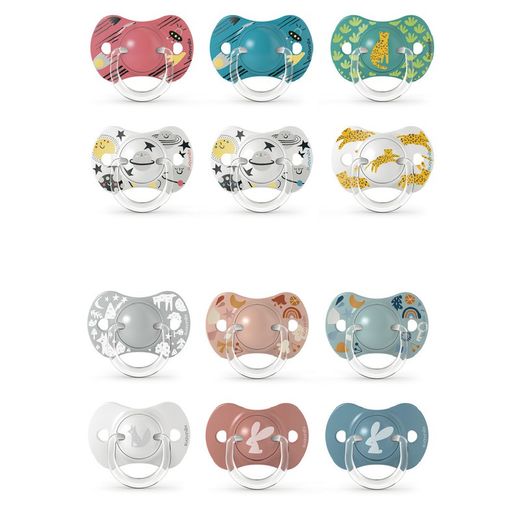 Chupete Fisiologico 0-6 M Silicona 2 Uds