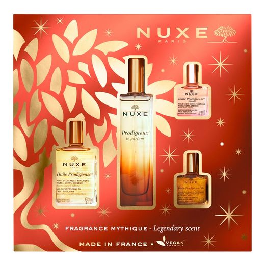 Nuxe Cofre Prodigieux® Fragancia Mítica (Prodigieux® le parfum 50ml + Huile Prodigieuse® 30ml + Huile Prodigieuse® Florale 10ml + Huile Prodigieuse® Or 10ml)