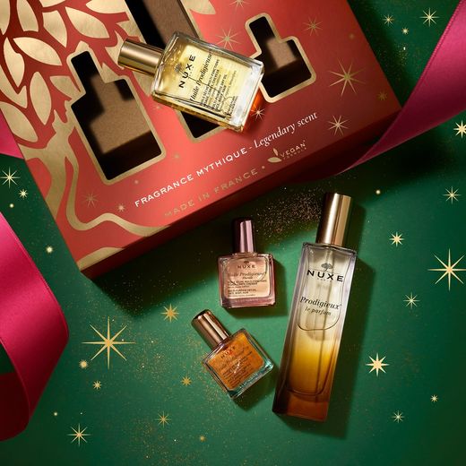 Nuxe Cofre Prodigieux® Fragancia Mítica (Prodigieux® le parfum 50ml + Huile Prodigieuse® 30ml + Huile Prodigieuse® Florale 10ml + Huile Prodigieuse® Or 10ml)