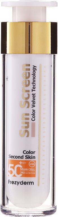 Crema de sol Frezyderm Velvet facial con color SPF50+ 50ml