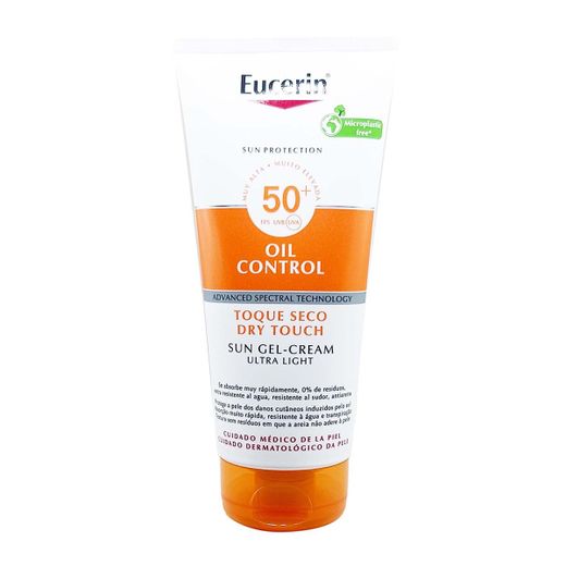 Eeucerin Sun Body Gel Cream Dry Touch SPF 50+ Sensitive Protect 1 Envase 200 ml