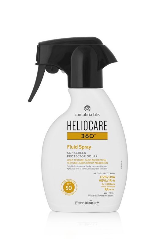 HELIOCARE 360 FLUID SPRAY SPF 50 250 ML corporal
