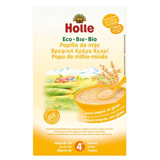 Holle Papilla Integral de Mijo Bio 1 Envase 250g