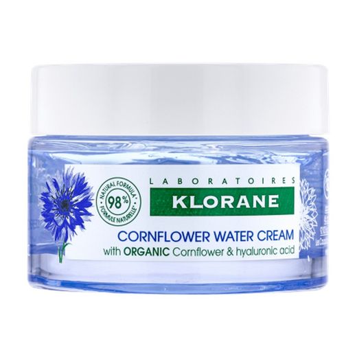 Klorane Gel Crema Hidratante, repulpante e iluminadora al Agua Aciano