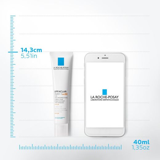 La Roche-Posay Effaclar Duo (+) Tratamiento Anti-imperfecciones y Marcas con Protección spf30 40 ml