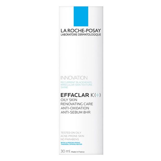 La Roche-Posay Effaclar K(+) Tratamiento Corrector Renovador, Antioxidante y Antisebo 40 ml