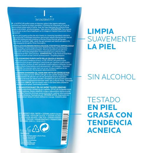 La Roche-Posay Effaclar Gel Limpiador 200 ml