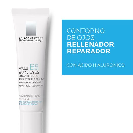 La Roche Posay Hyalu B5 Contorno de Ojos dermatológico anti-arrugas, rellena la piel