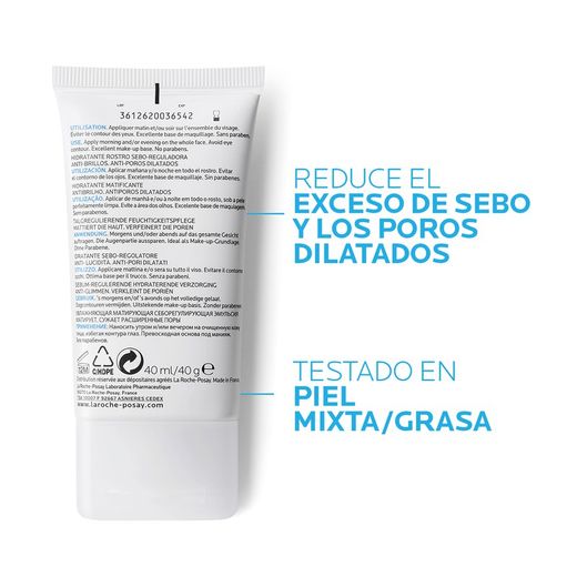 La Roche-Posay Effaclar MAT Hidratante matificante antisebo 40 ml