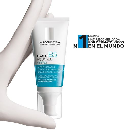 La Roche Posay Hyalu B5 Aquagel SPF30 Cuidado dermatológico anti-arrugas rellenador , reparador y protector con ácido hialuróinico