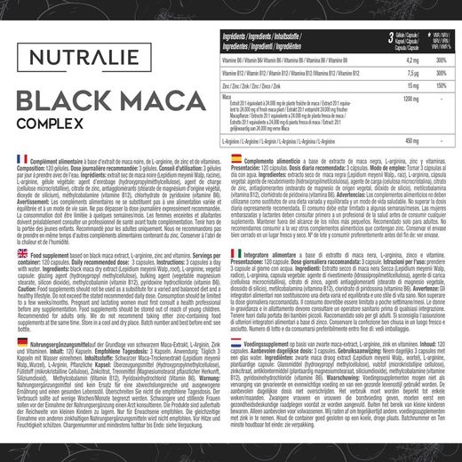 Nutralie Black Maca Complex 120 cáspulas