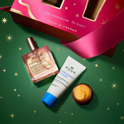 Nuxe Cofre Navidad Icónicos Floral (Huile Prodigieuse Florale 50ml + Rêve de Miel Bálsamo Labios 15gr + Crème Fraîche 30ml)