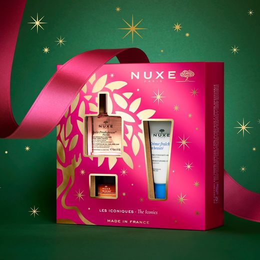 Nuxe Cofre Navidad Icónicos Floral (Huile Prodigieuse Florale 50ml + Rêve de Miel Bálsamo Labios 15gr + Crème Fraîche 30ml)