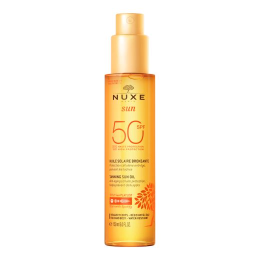 Nuxe Sun Aceite Bronceador Gold Para Rostro Y Cuerpo SPF 50