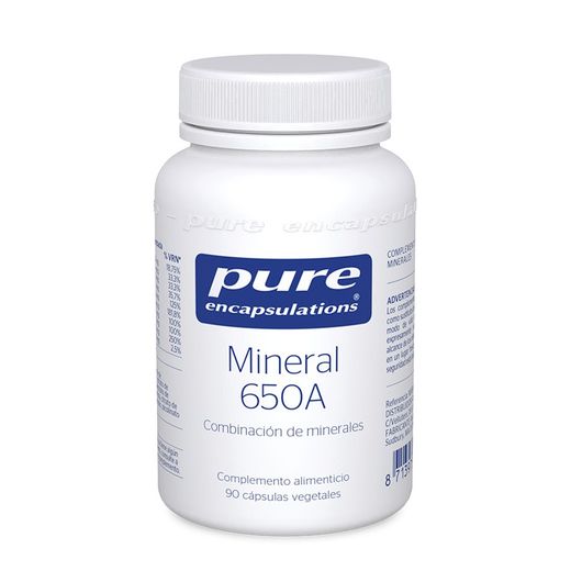 PURE Encapsulations Mineral 650A 90 cápsulas 61g