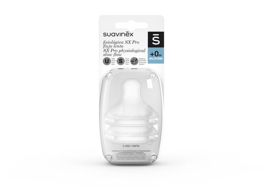 Tetina Fisiologica Flujo S Silicona 2 Uds