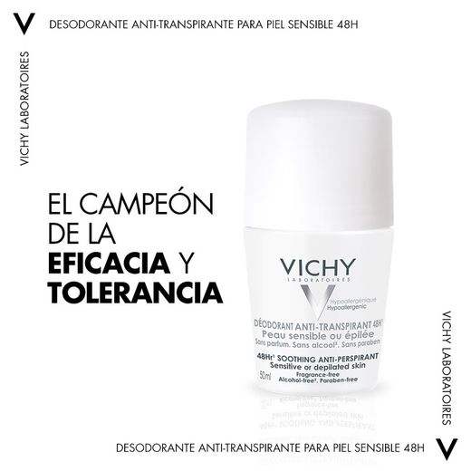 Vichy Desodorante Bola Reguladora Piel Sensible 48H